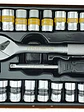 Set Kit Jgo De Dado 1/4 3/8 Milimétrico Pulgada 40 Pcs  Tmk - Miniatura 3