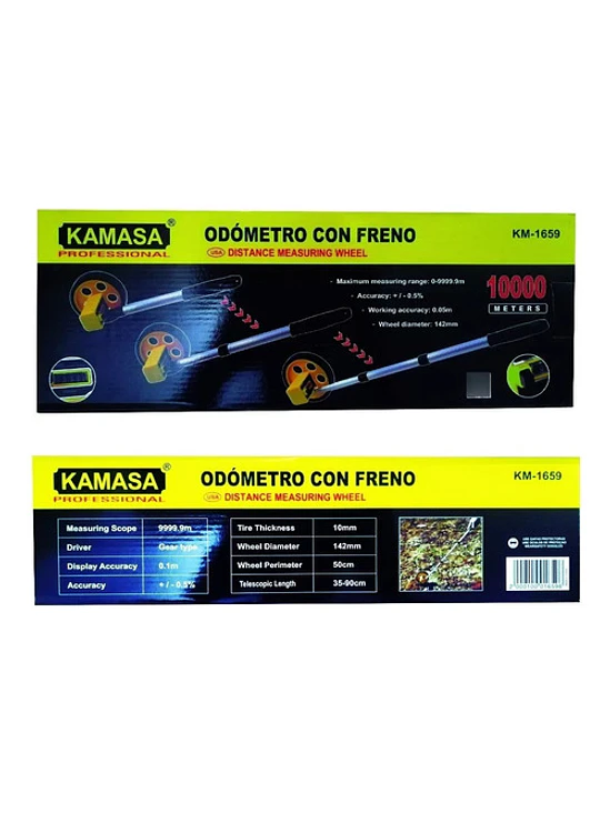 Odómetro / Rueda Medición Análogo Extensible Mango Aluminio 5