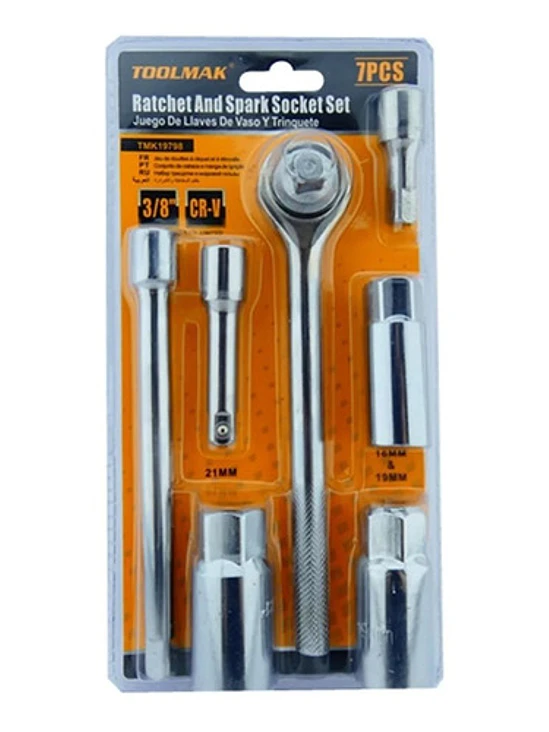 Kit Set Juego Dados Chicharra 3/8 7 Piezas Tmk19798 1