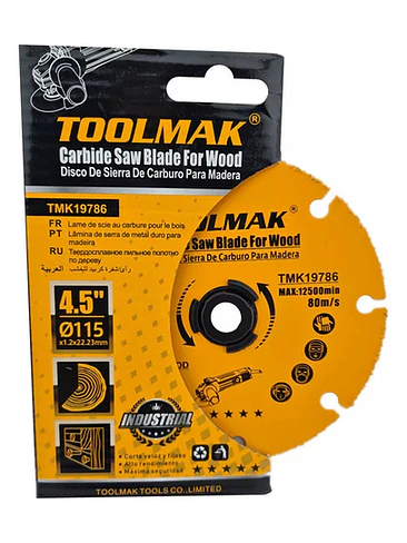 Disco De Corte Para Esmeril 115mm Multiuso Toolmak Tmk19786 2