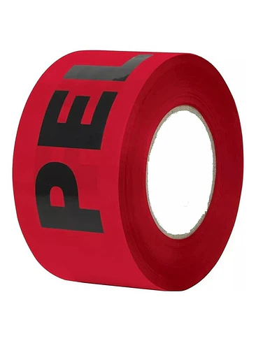 Cinta Peligro Roja 75mm X 100 Mts 2