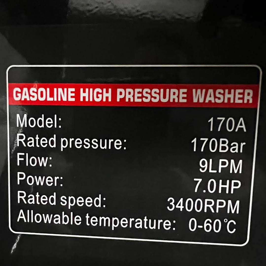Hidrolavadora Industrial Autonoma 3000psi 6.5HP 2