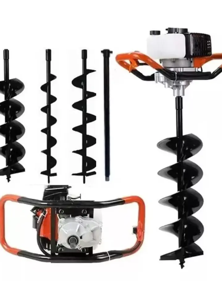 Barreno Ahoyador 52cc + Extensión 80cm Y 3 Broca 1