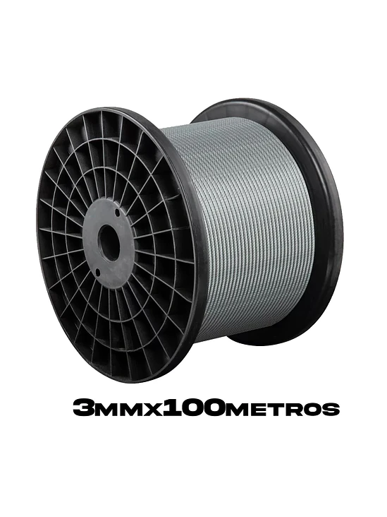 Piola O Cable De Acero 3mm Rollo 100 Mts Galvanizada 1