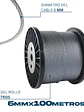 Piola Cable Acero Galvanizado 6 Mm 100 Metros - Miniatura 2