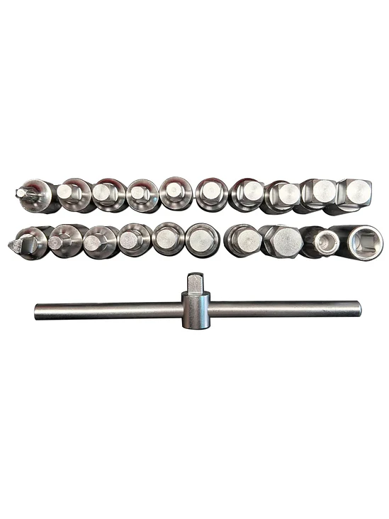 Juego de dados para tapón de carter 21 pcs 1