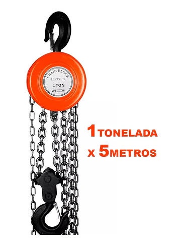 Tecle Manual Con Cadena 1 Toneladas X5 Metros 1