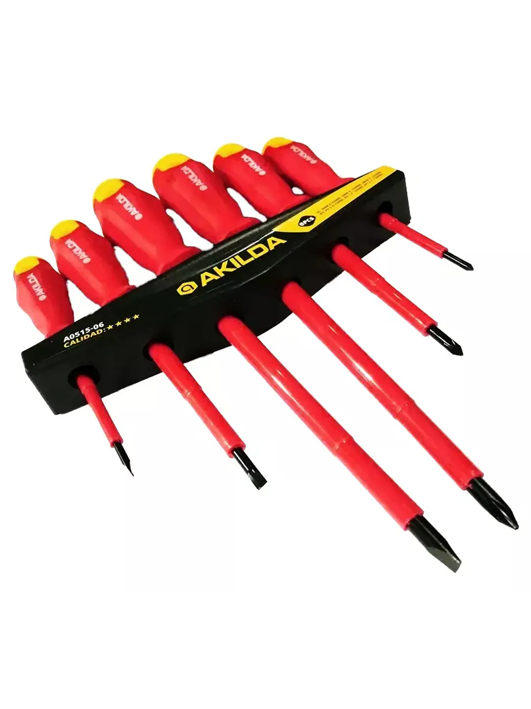 Juego Set 6 Destornilladores Electricista Aislados 1000v 1