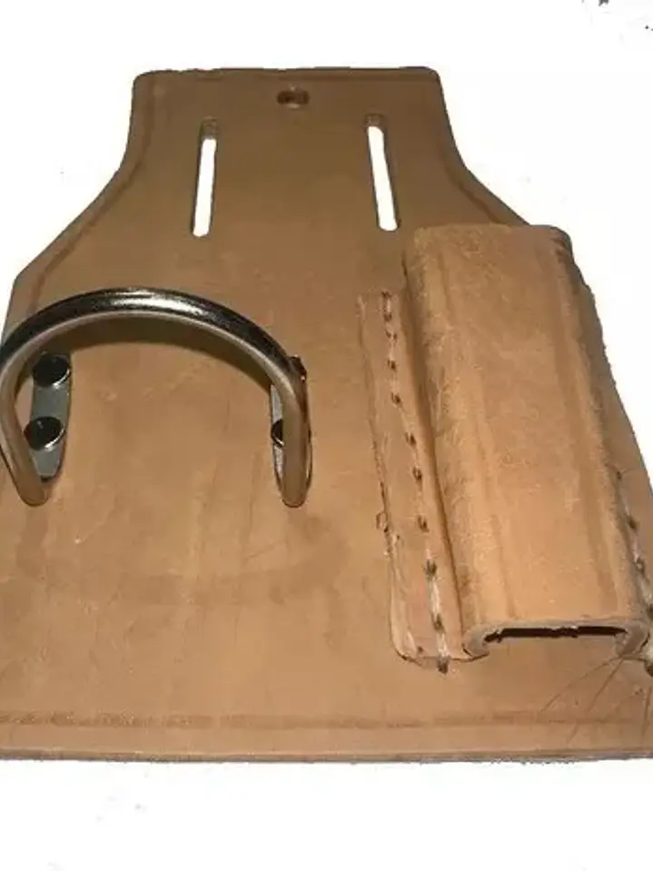 Porta Martillo Y Carraca Llave Andamio De Cuero Hecho A Mano 2