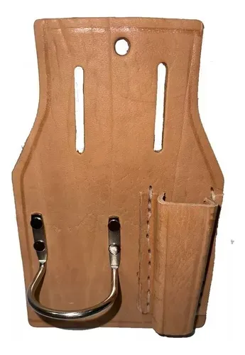 Porta Martillo Y Carraca Llave Andamio De Cuero Hecho A Mano
