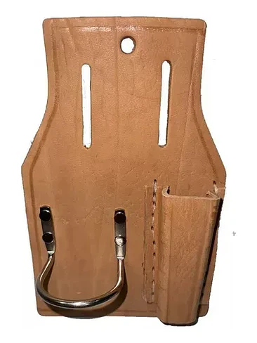 Porta Martillo Y Carraca Llave Andamio De Cuero Hecho A Mano 1