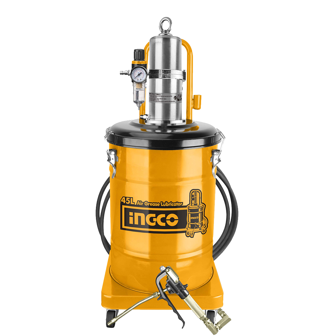 Engrasadora Neumática 45lt Industrial Ingco 1