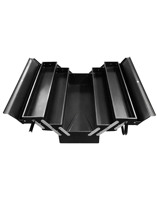 Caja Herramienta Articulada Metálica 3 Niveles 5 Divisiones 1