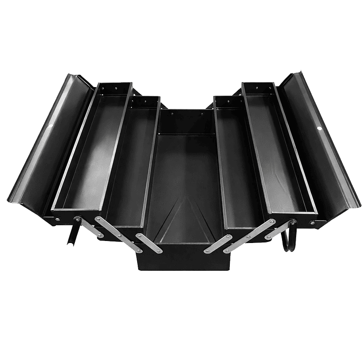 Caja Herramienta Articulada Metálica 3 Niveles 5 Divisiones 1