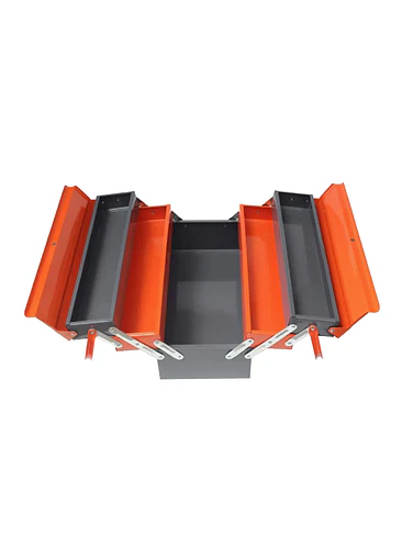 Caja Herramienta Articulada Metálica 3 Niveles 5 Divisiones 2