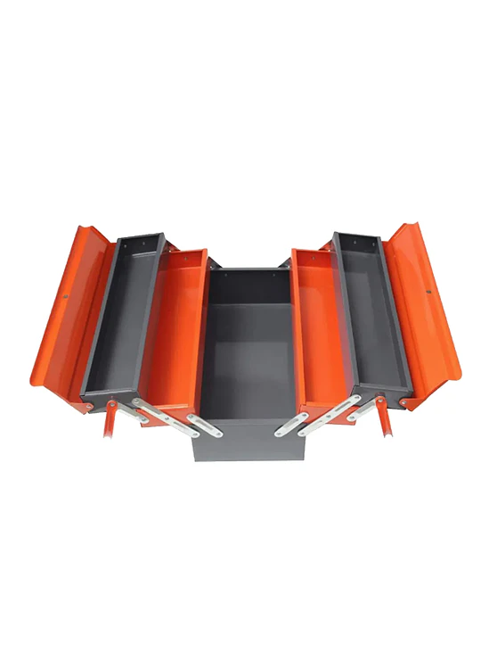 Caja Herramienta Articulada Metálica 3 Niveles 5 Divisiones 2