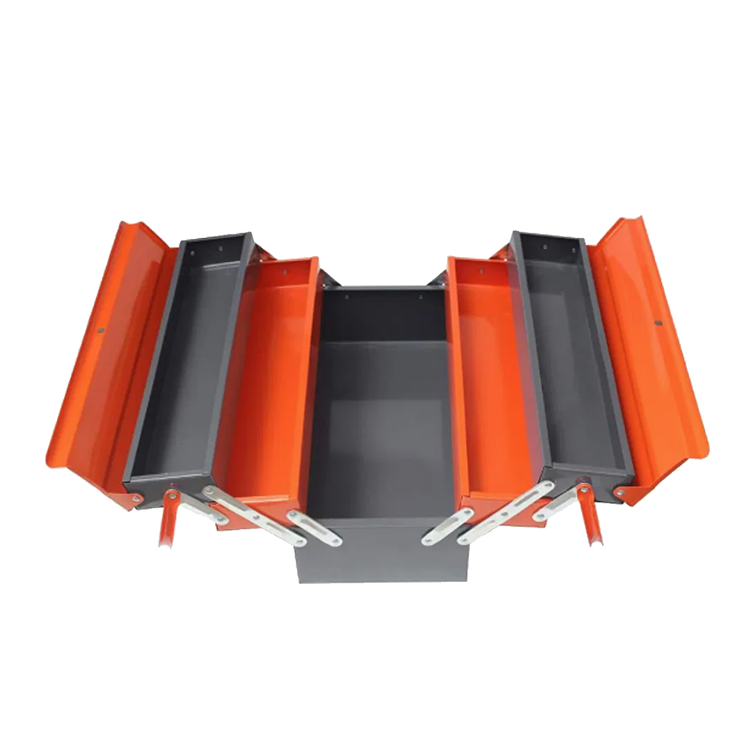 Caja Herramienta Articulada Metálica 3 Niveles 5 Divisiones 2