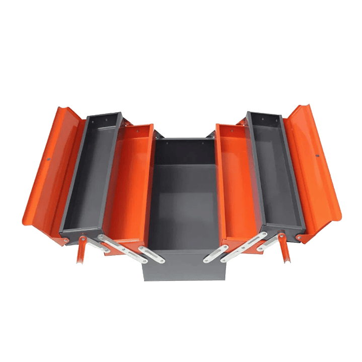 Caja Herramienta Articulada Metálica 3 Niveles 5 Divisiones 2