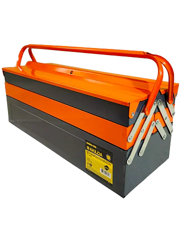 Caja Herramienta Articulada Metálica 3 Niveles 5 Divisiones 1