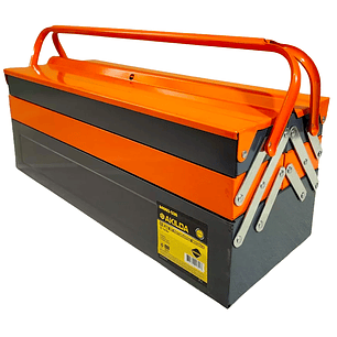 Caja Herramienta Articulada Metálica 3 Niveles 5 Divisiones