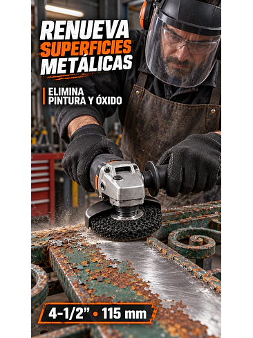 Removedor De Pintura Y Oxido 4-1/2''  115mm 2