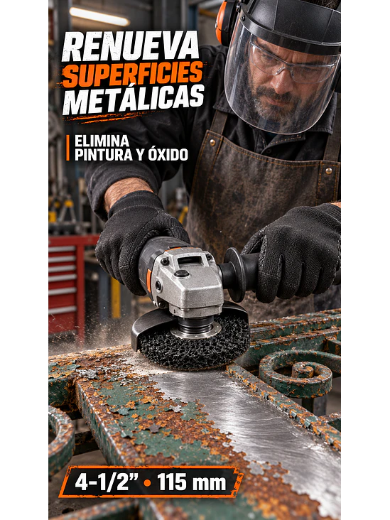 Removedor De Pintura Y Oxido 4-1/2''  115mm 2