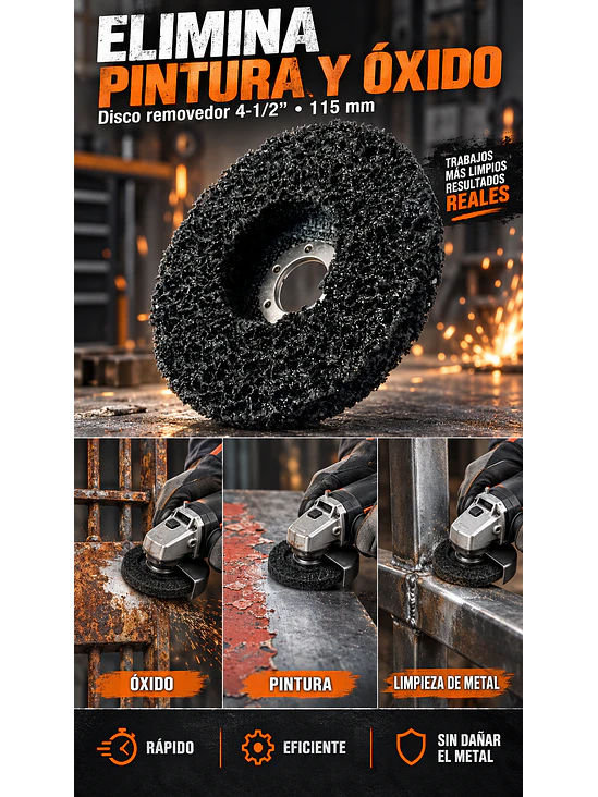 Removedor De Pintura Y Oxido 4-1/2''  115mm 5