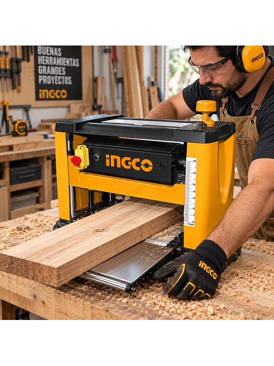Cepilladora de Banco INGCO 1500W para Madera 3