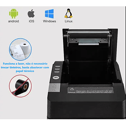 Impressora Mega 80mm USB + LAN + Corte automático papel