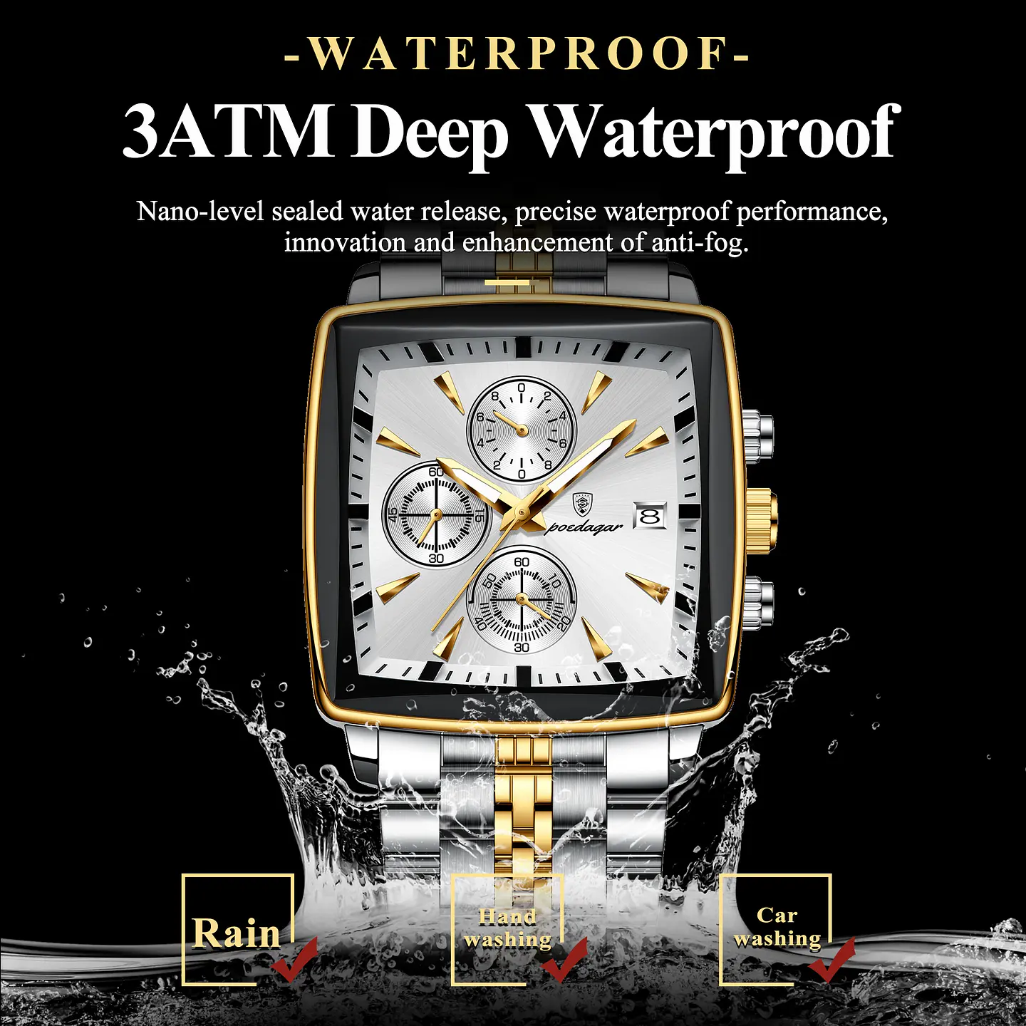 POEDAGAR Luxury Square Sport  3