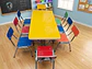 Juego de mesa infantil naranja+ 8 sillas  - Miniatura 3