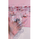 Taza Vidrio doble pared personalizada 3