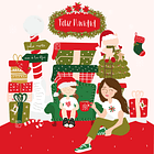 Ilustración Navideña Familiar 9