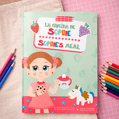 Proyecto de ilustración infantil – Libro para colorear “La comida de Sophie”