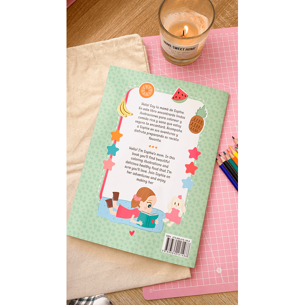 Proyecto de ilustración infantil – Libro para colorear “La comida de Sophie” 6