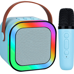 Parlante Karaoke Portátil Mini Con Micrófono Inalámbrico
