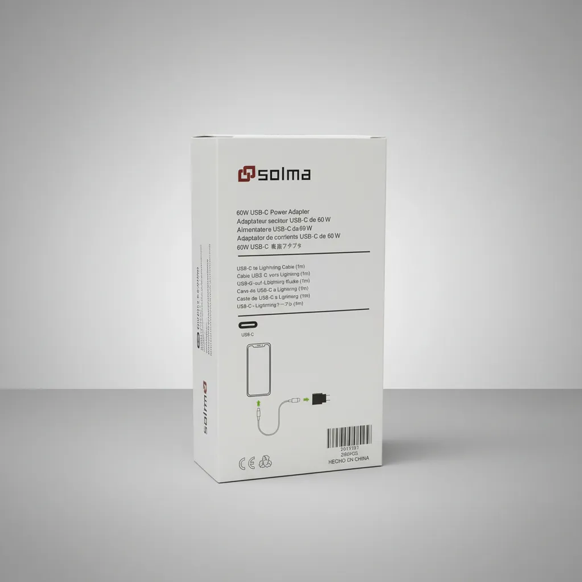 Cargador IPhone Usb -C a Lightning 60w Solma 4