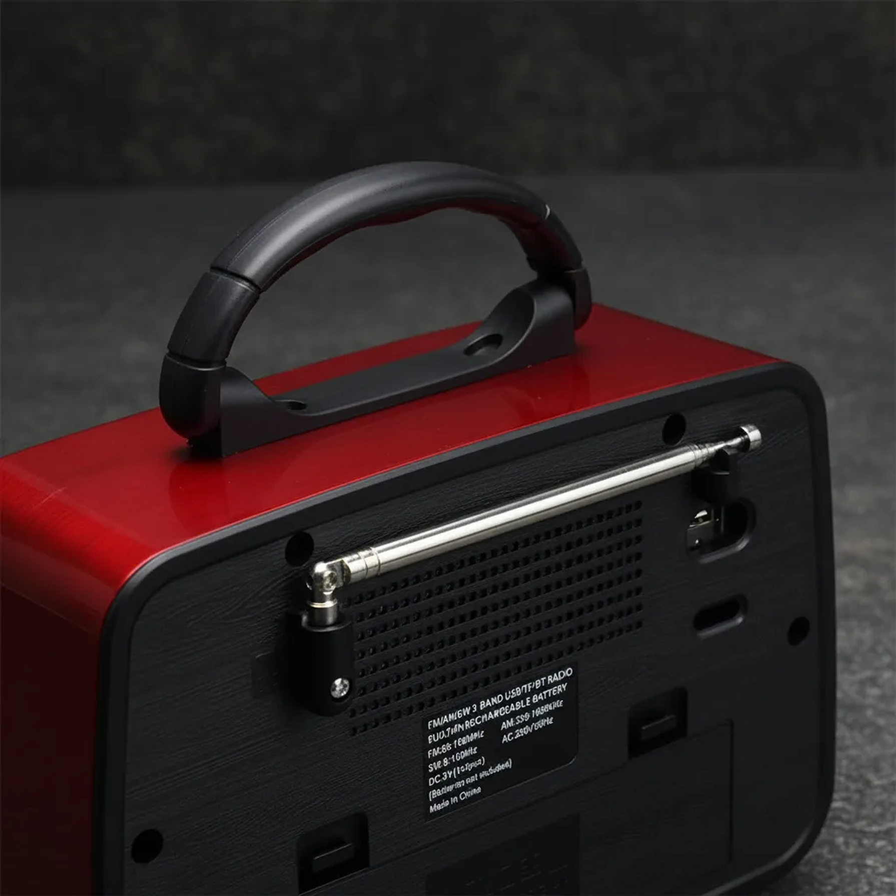 Radio Portatil Mp3 Sd Usb Fm Am Vintage Bluetooth Recargable 2