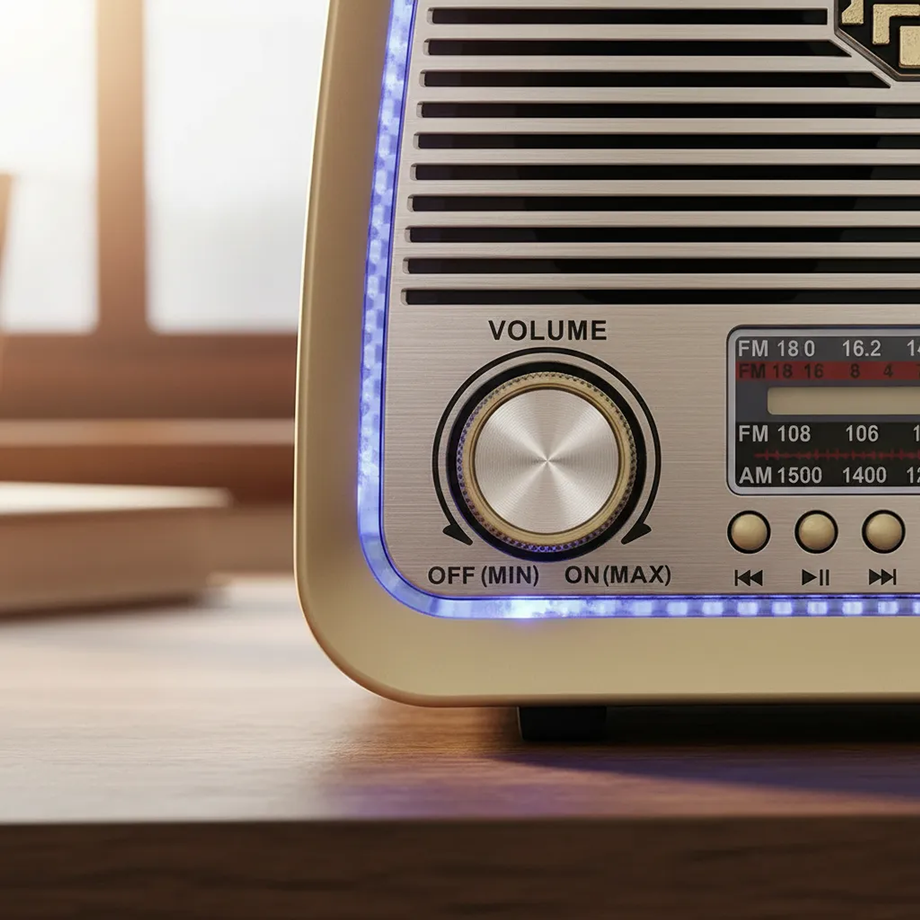 Radio Portatil Mp3 Sd Usb Fm Am Vintage Bluetooth Recargable 4