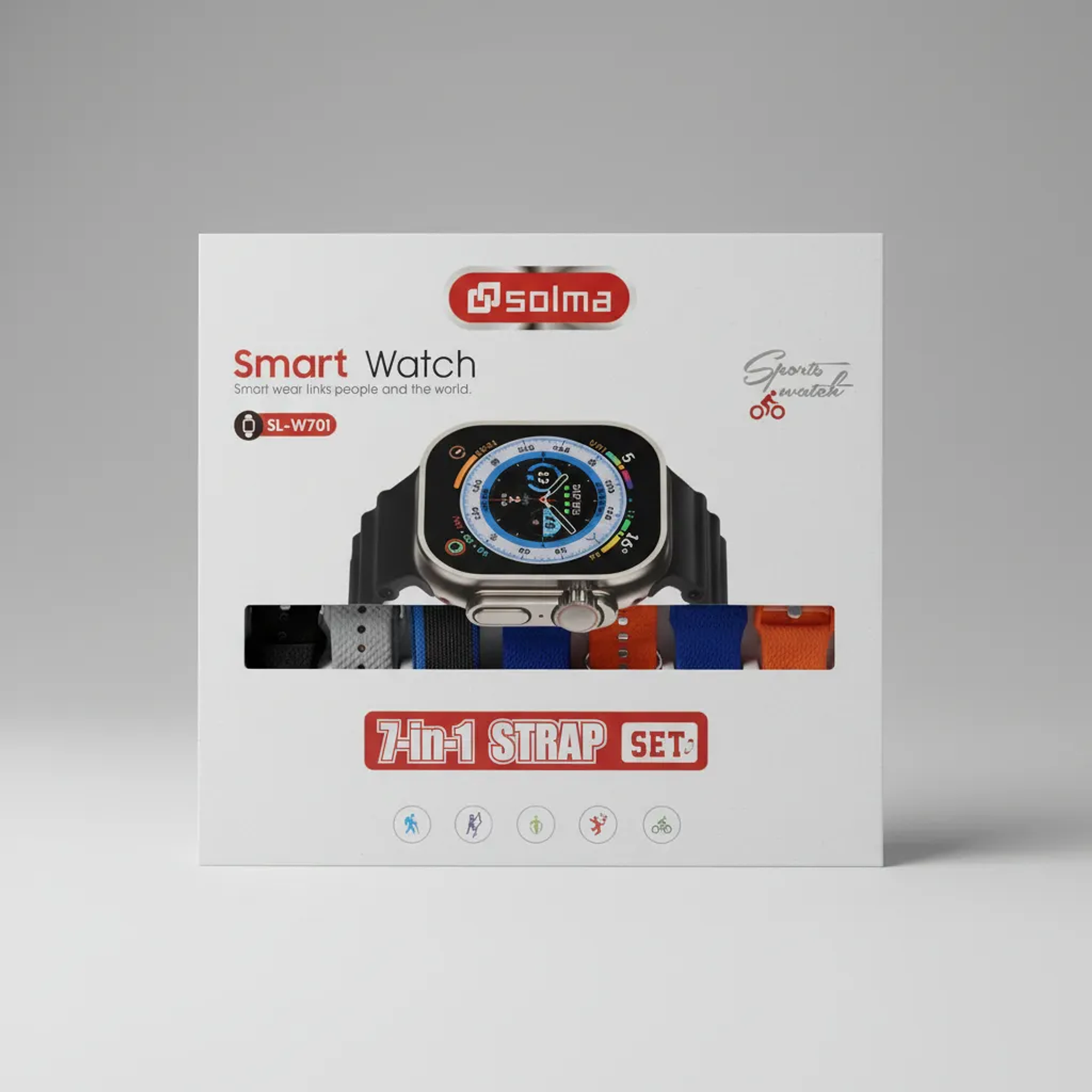 Smartwatch 7 + Correas Modelo SL-W701 Solma 2