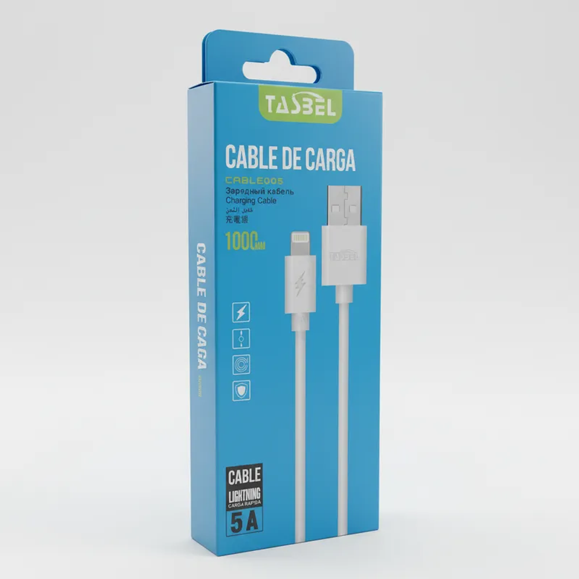 Cable Lightning de 1 Metro 5A Tasbel 1