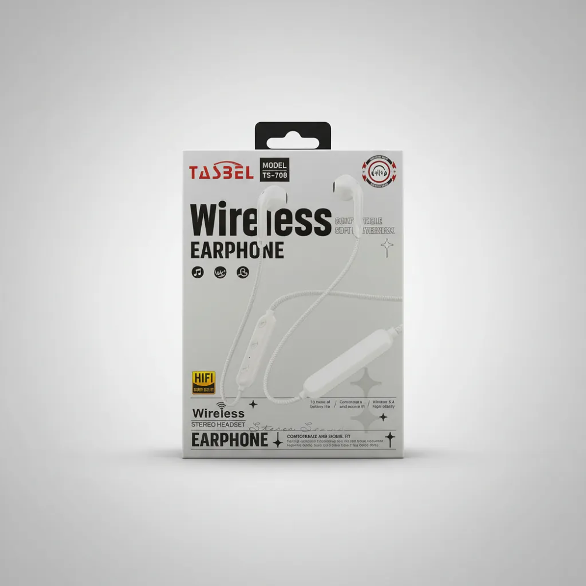 Audífonos Bluetooth Deportivo Model Ts-708 Tasbel Negro 2