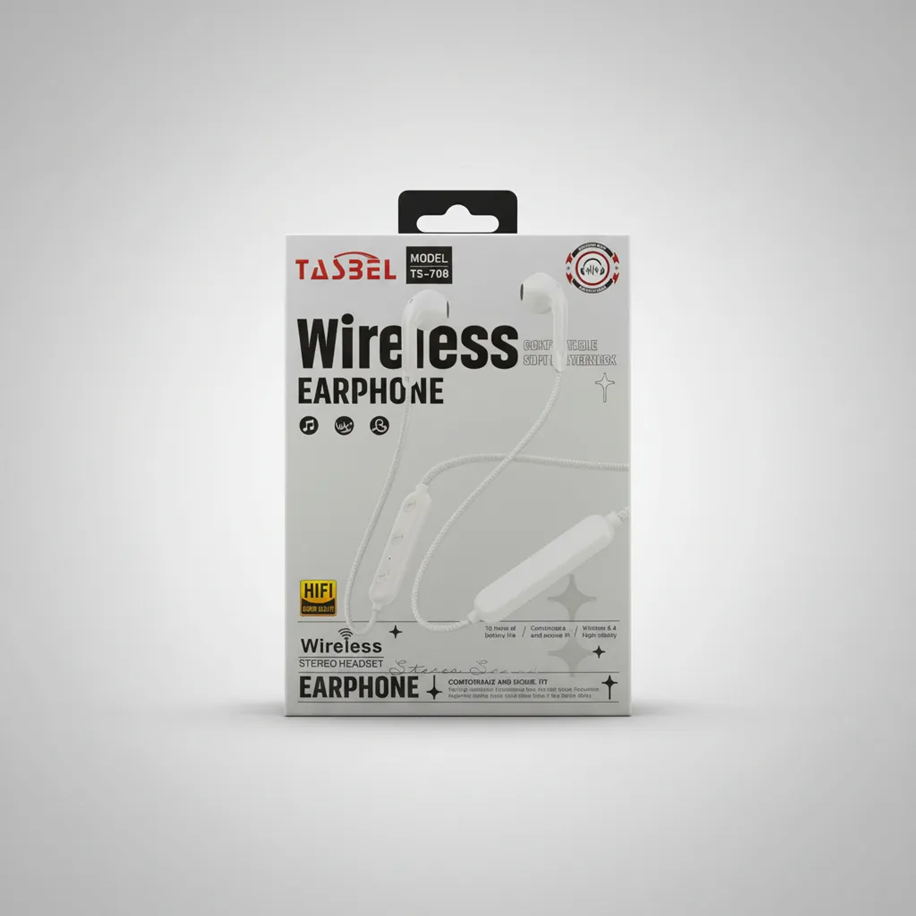 Audífonos Bluetooth Deportivo Model Ts-708 Tasbel Negro 2