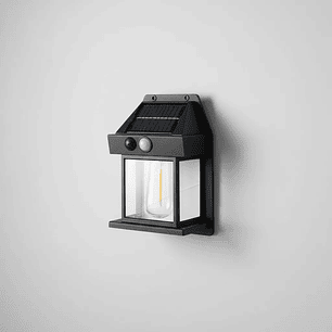 Farol Solar De Pared Con Sensor Movimiento Luz Cálida Jardín