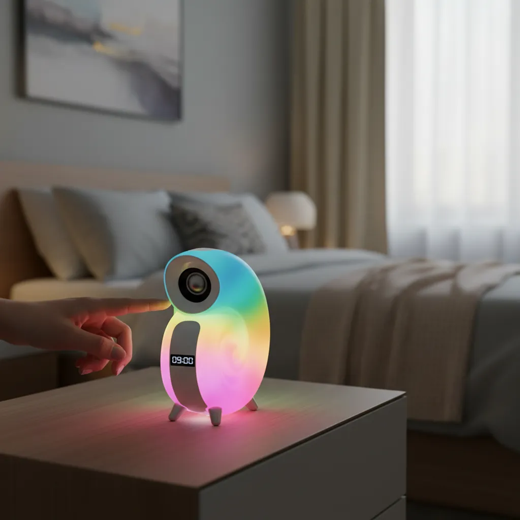 Parlante Bluetooth Con Forma De Caracol RGB 3