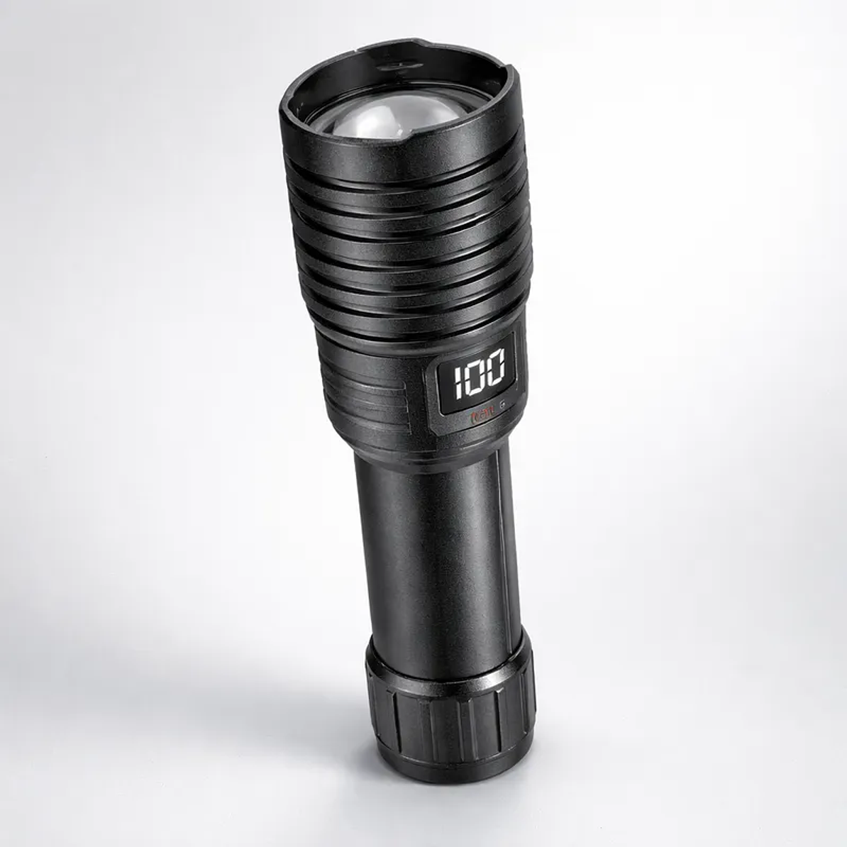 Linterna Tactica Led Recargable USB Con Zoom 16CM TASBEL  1