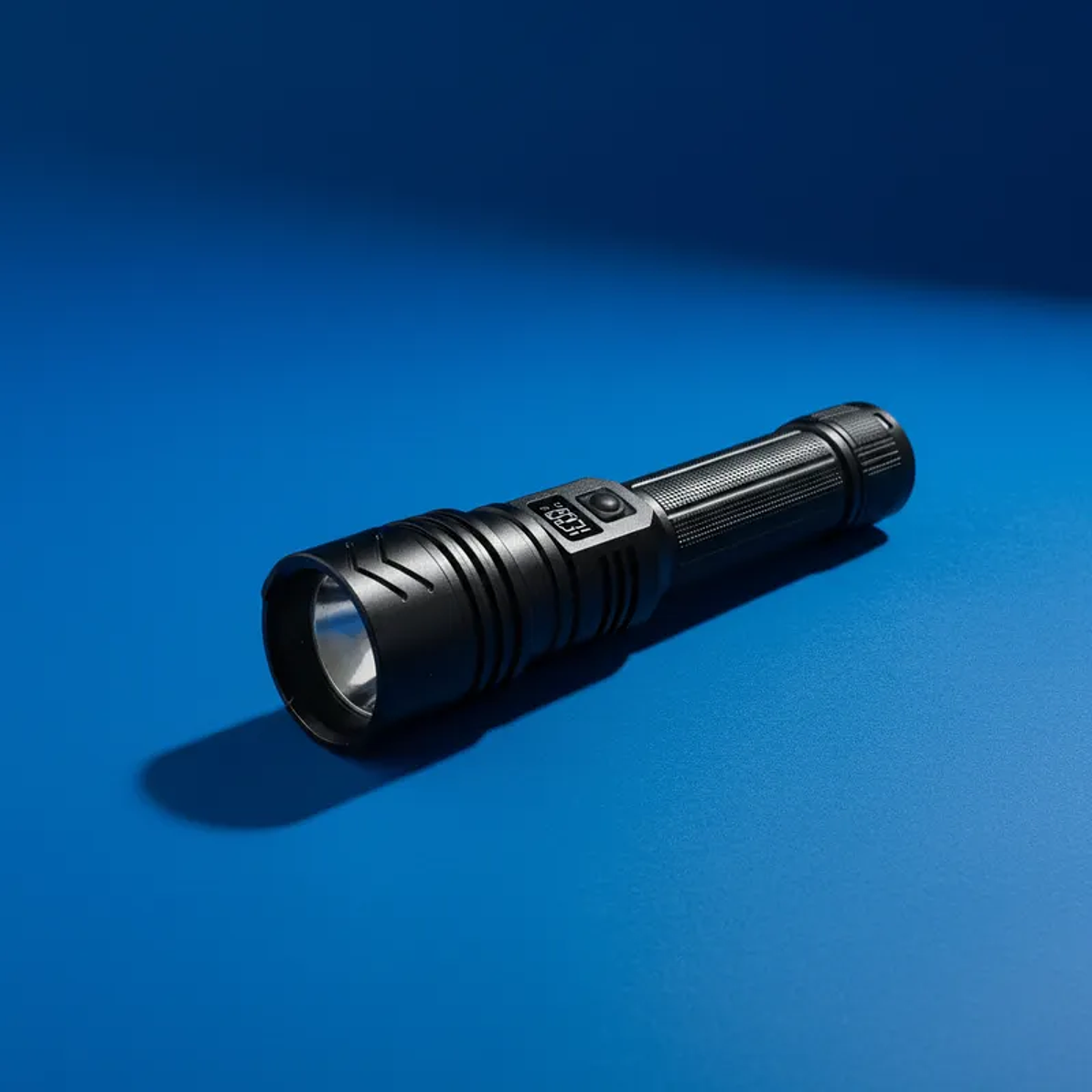 Linterna Tactica Led Recargable USB Con Zoom 16CM TASBEL  4