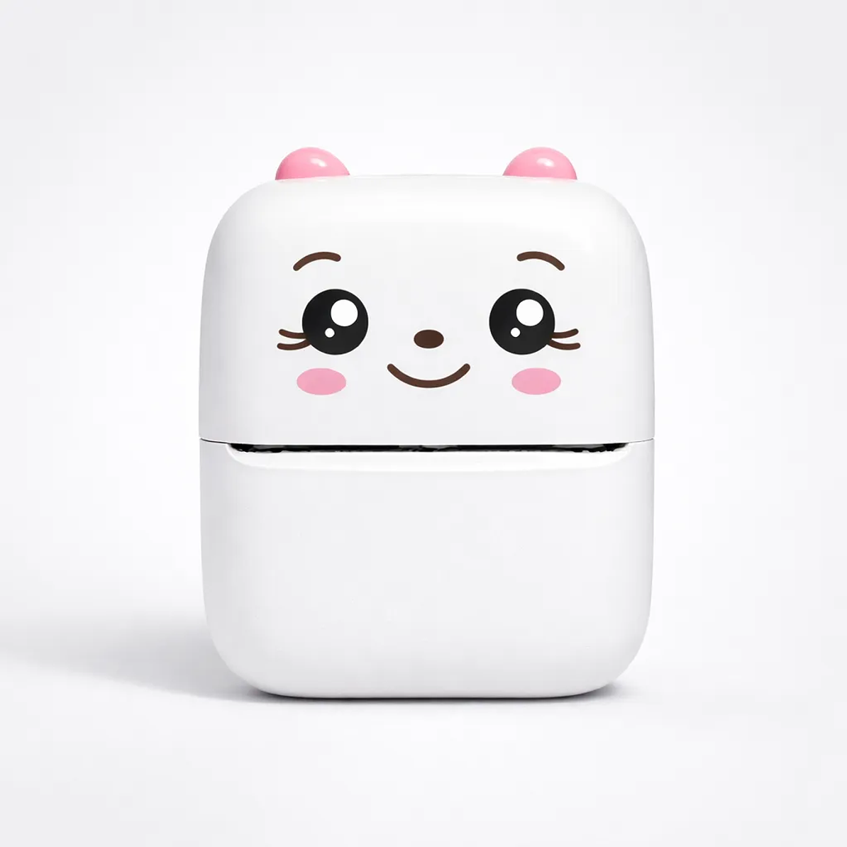 Mini Impresora Portátil Térmica Blanco y Negro BT Recargable 1