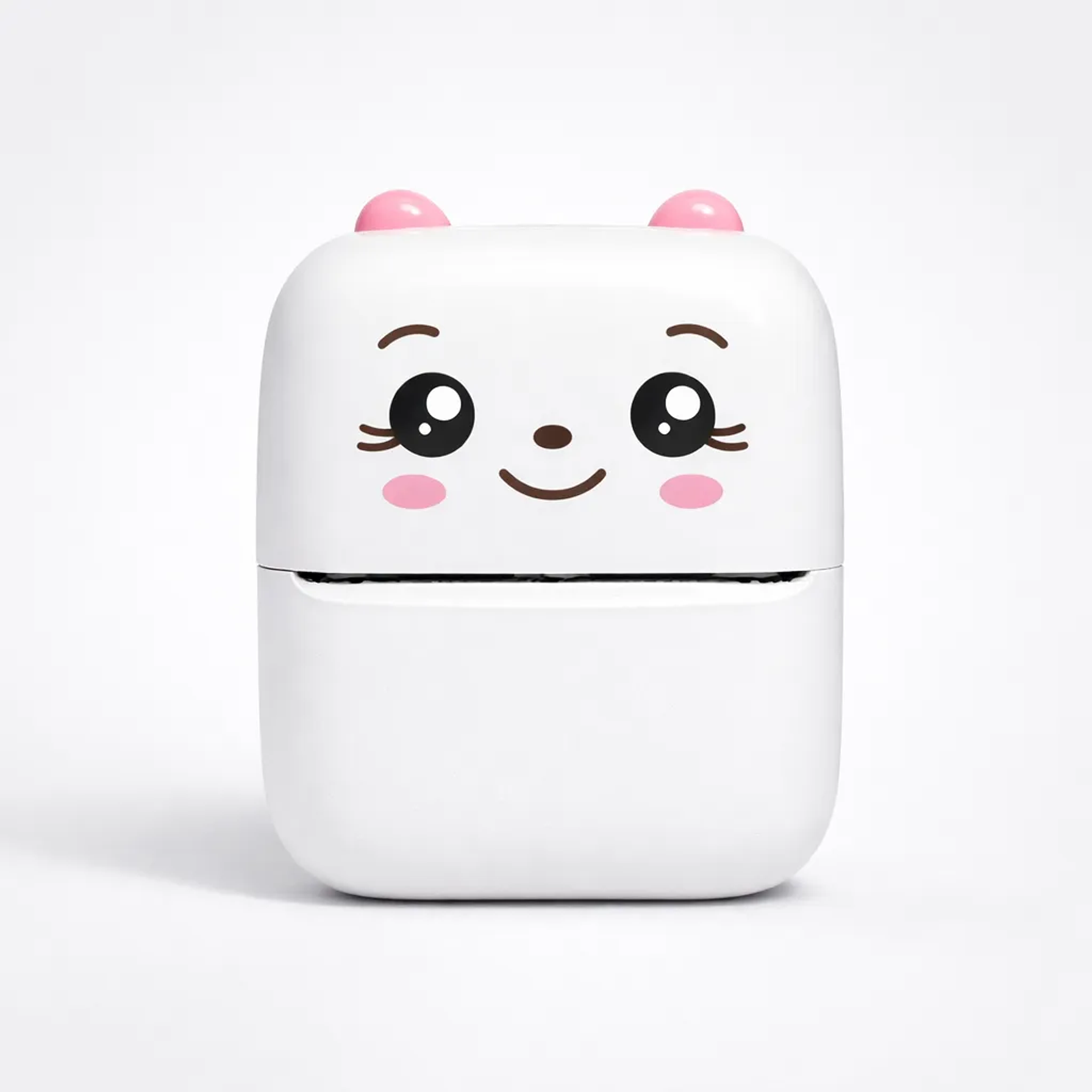 Mini Impresora Portátil Térmica Blanco y Negro BT Recargable 1