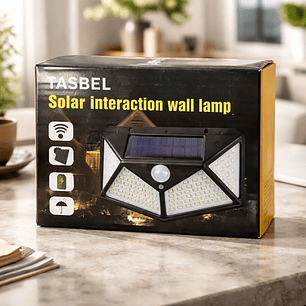 Foco Solar de 100 LEDs con Sensor de Movimiento Tasbel